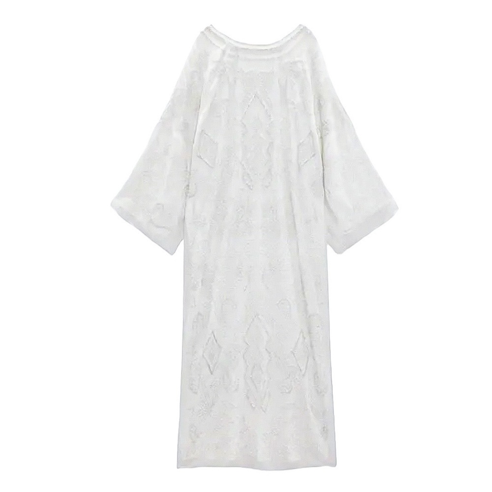 Zara Embroidered Beaded Tunic Dress - Picture 9 of 16